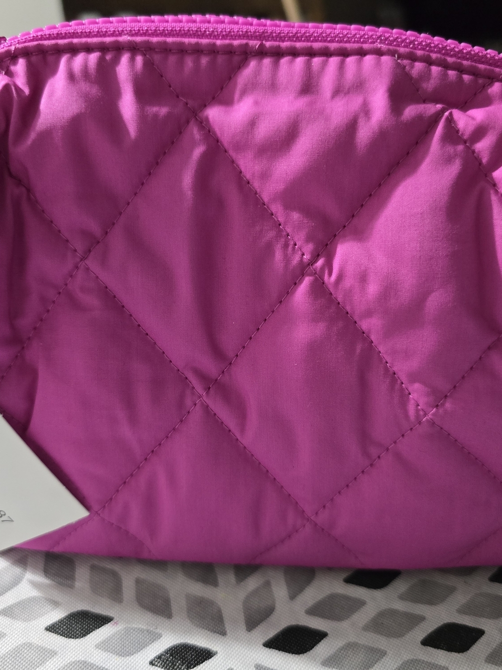 Neutrogena Quilted Hot Pink Cosmetic Pouch